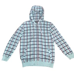 Vtg Nomis Full Zip Plaid Hoodie Simon Chamberlin Size Lg Snowboarding Jacket Y2K